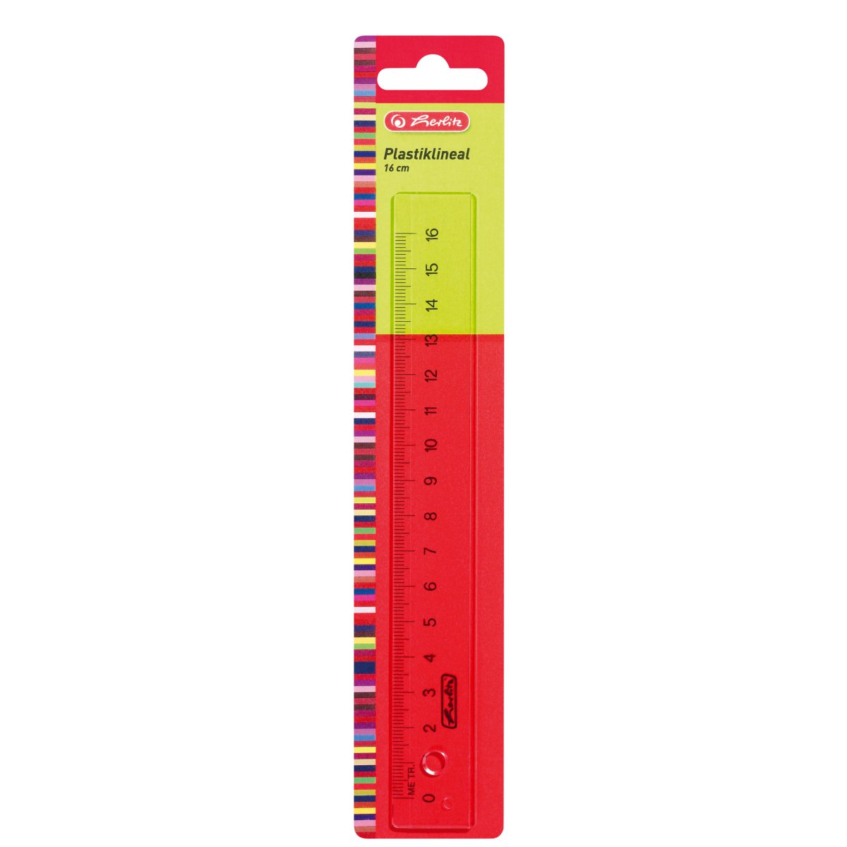 Uxcell Beveled Ruler 60cm /23 inch Plastic Transparent B97 Sewing Tool, Red