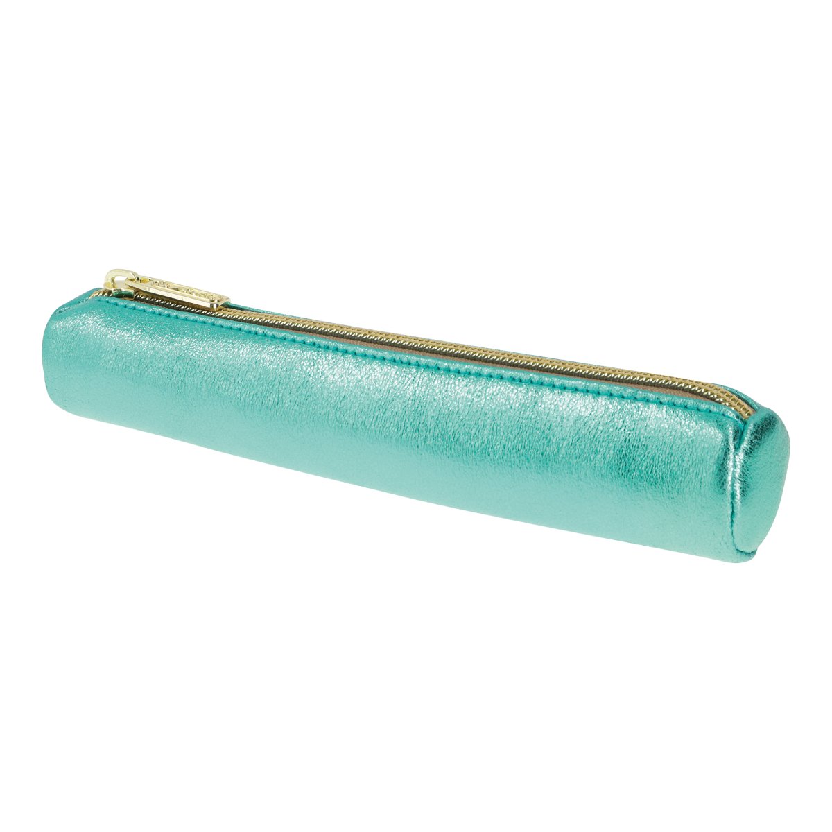 Pencil pouch round Mini Metallic Turquoise - Herlitz